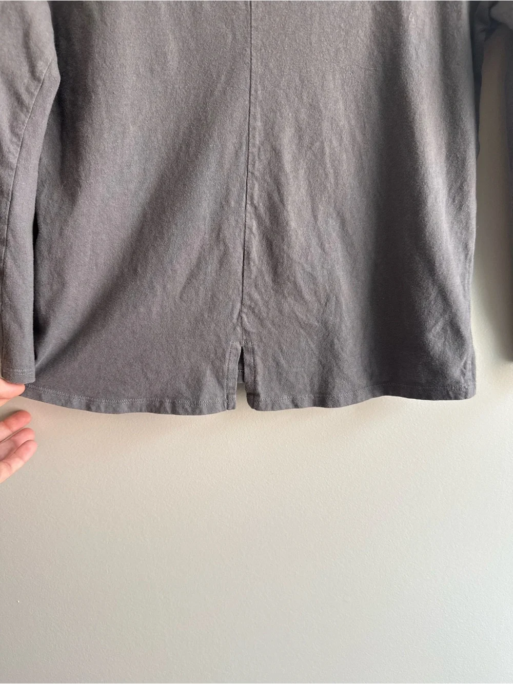 Carter's Charcoal Gray Long Sleeve Top with Pink & Gold Butterfly